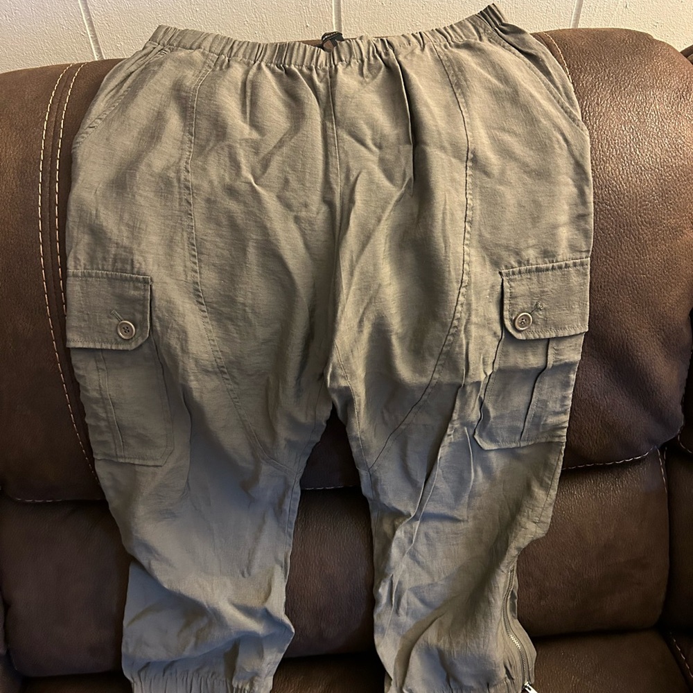 BCBG green cargo pant